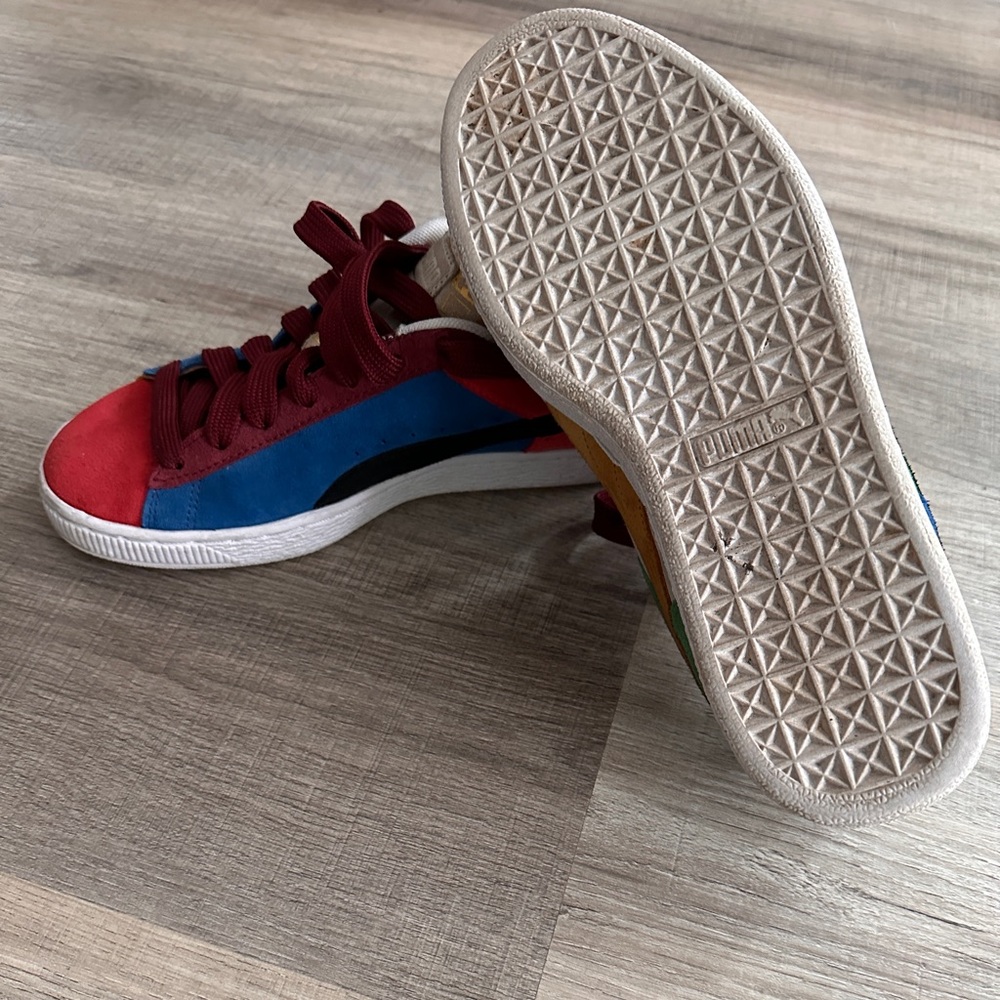 Multicolored Suede Puma | Size 7m/ 9w